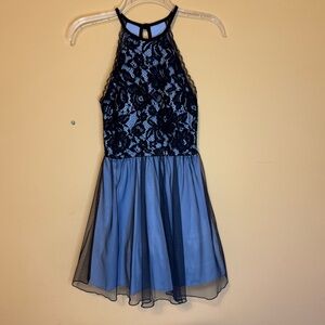 Elegant Blue Lace Dress size 0